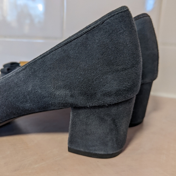 Michael Kors Block Heel Velvet Velour Pump Mary Jane - Picture 4 of 11